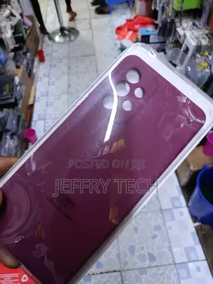 Laspi Maroon Liquid Silicone Samsung Galaxy A73 Case With Cloth Lining