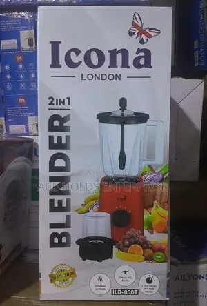 300watts Icona 2 in 1 Grinder + Blender 1.5l Jar Capacity
