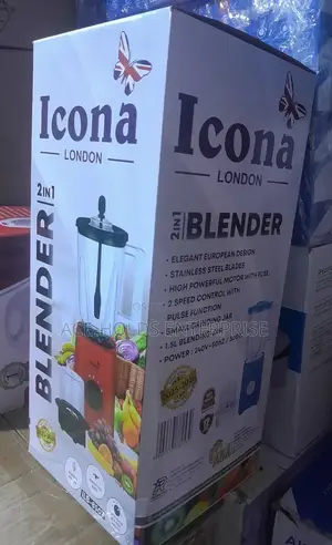 300watts Icona 2 in 1 Grinder + Blender 1.5l Jar Capacity
