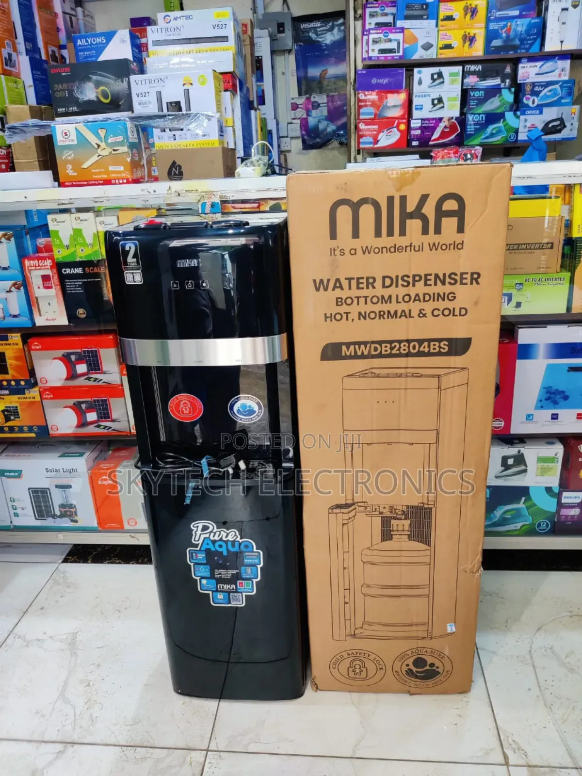 Mika Bottom Load Water Dispenser Compressor Cooling 3 Taps