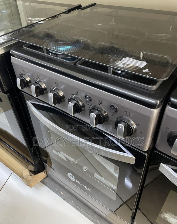 Nunix Cooker Oven 4gas Burner+Gas Oven 50×50 - thumbnail 2