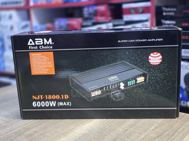 Abm 6000watts 1 Channel Powerful Bass Monoblock Amplifier