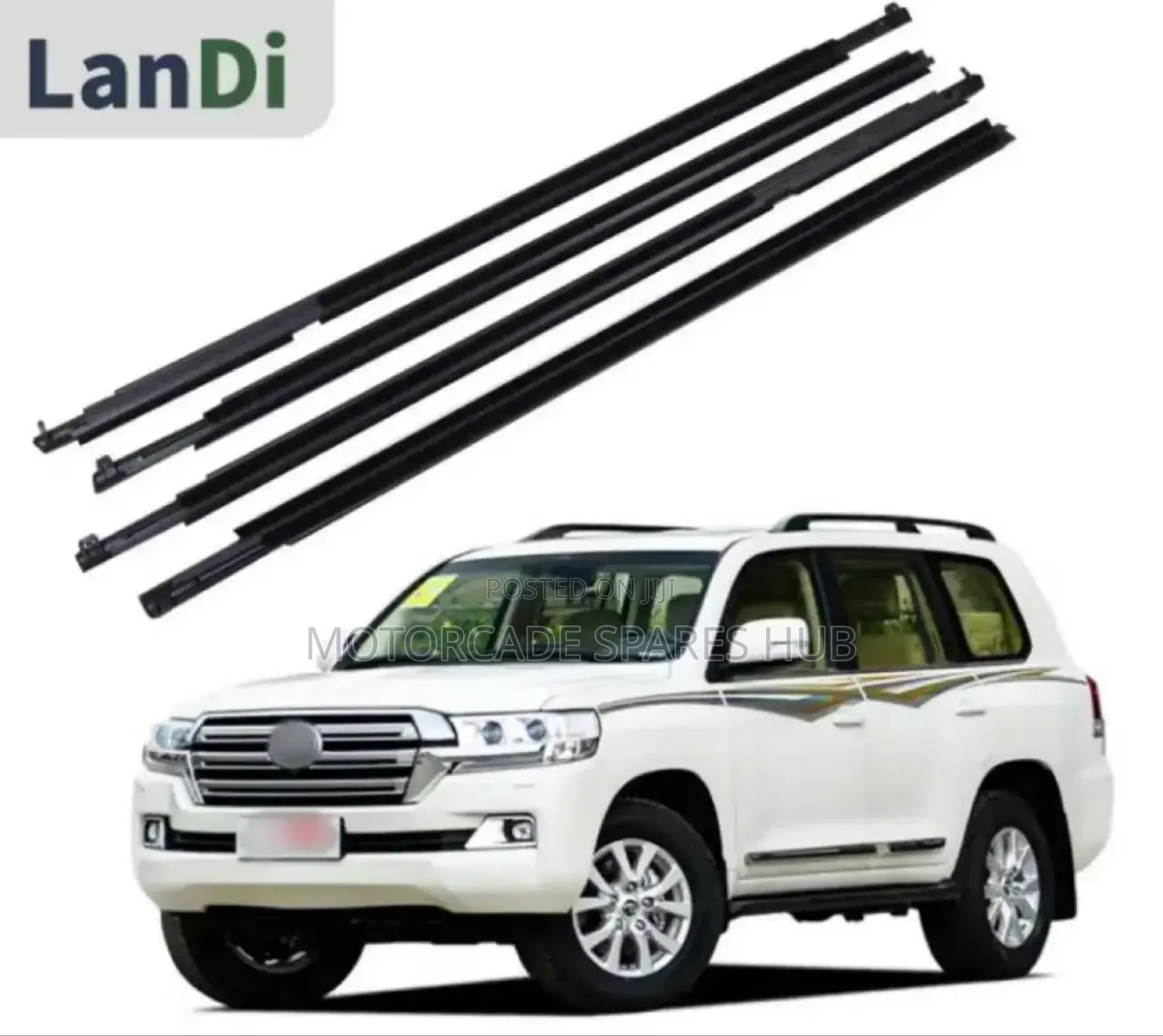 Toyota Landcruiser 200 Series Door Rubber Black Weather Strips