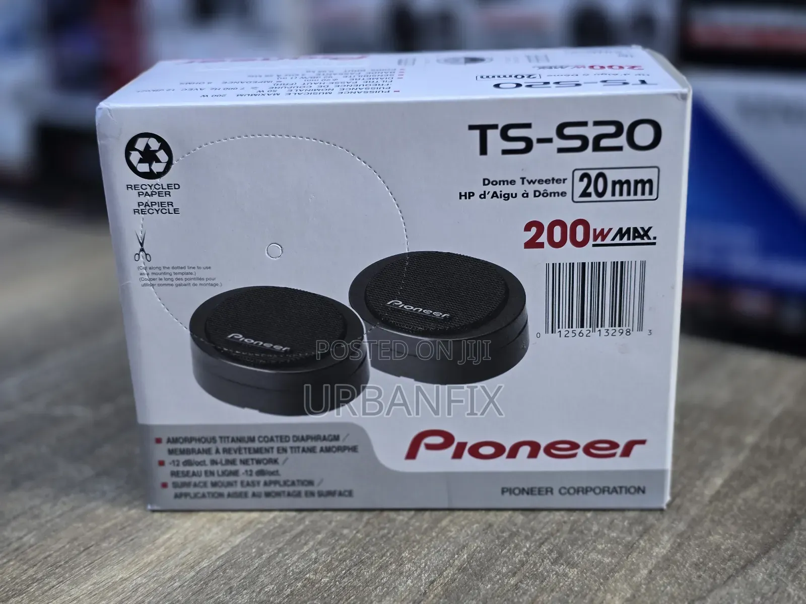 Original Pioneer Ts-S20 200watts Dome Tweeters- A Pair