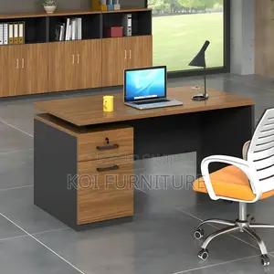 Office Desk; 140cm Executive Natural Wooden Study Des