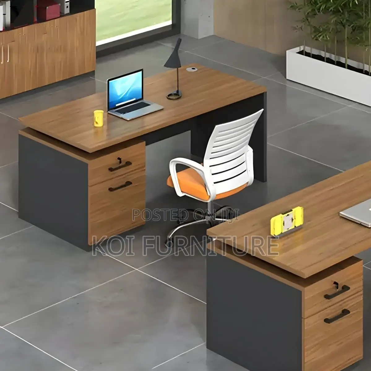Office Desk; 140cm Executive Natural Wooden Study Des