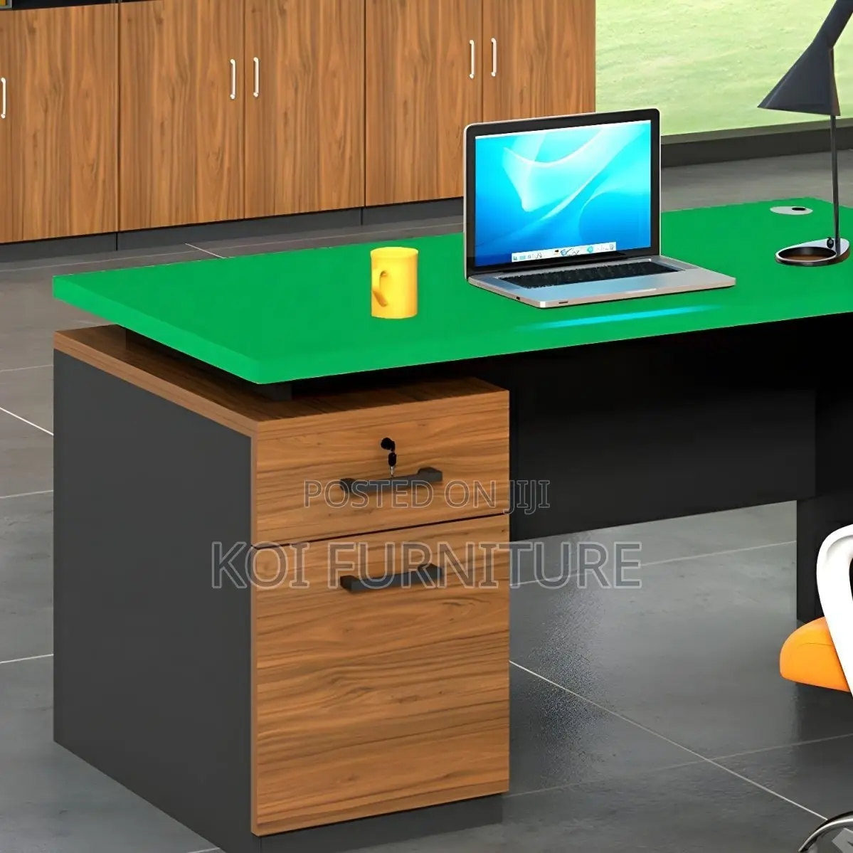 Office Desk; 140cm Executive Natural Wooden Study Des