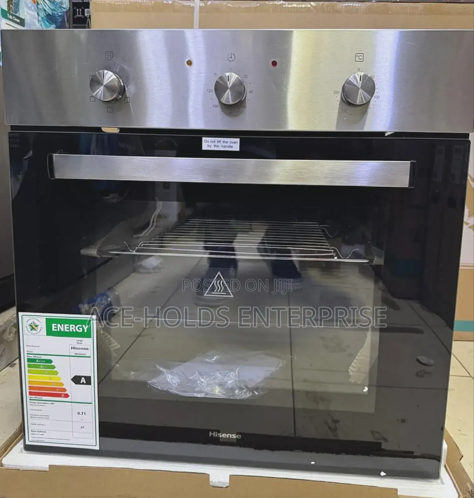 60cm Silver Hisense Oven Hb060201 Width Hisense Inbuilt Oven + Fan