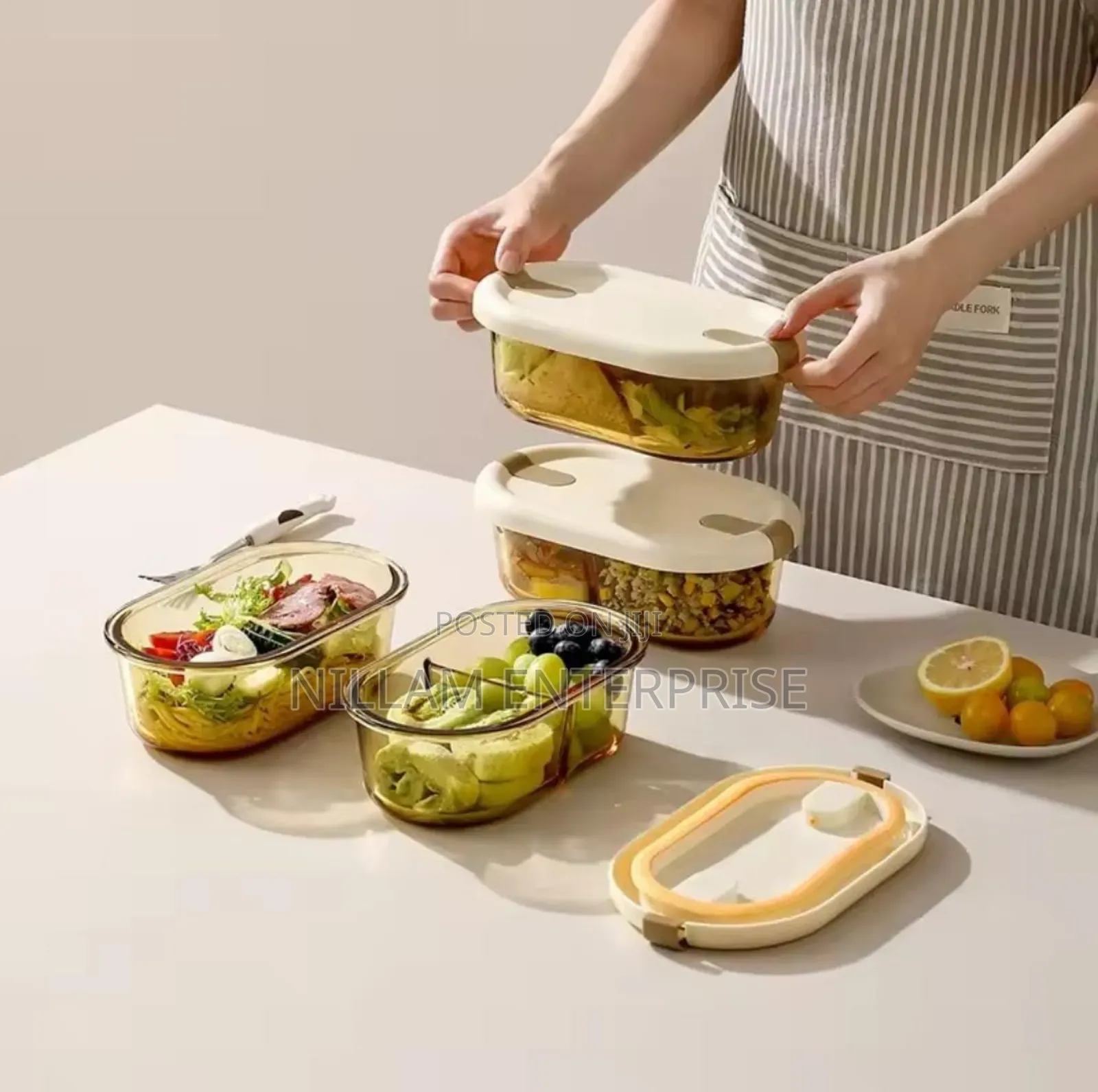 High Borosilicate Glass Food Containers*
