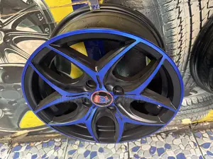 Black Blue 14 Inch Rims Set