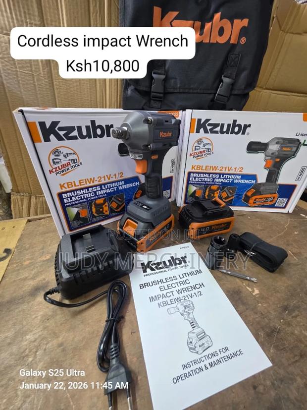 Kzbur Cordless Impact Wrench 1/2"