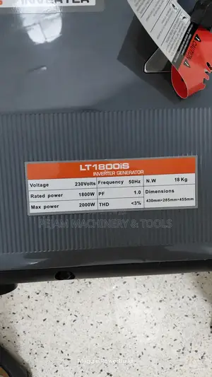 Lt1800is 1.8kw 2.5kva Premier Silent Inverter Generator Portable