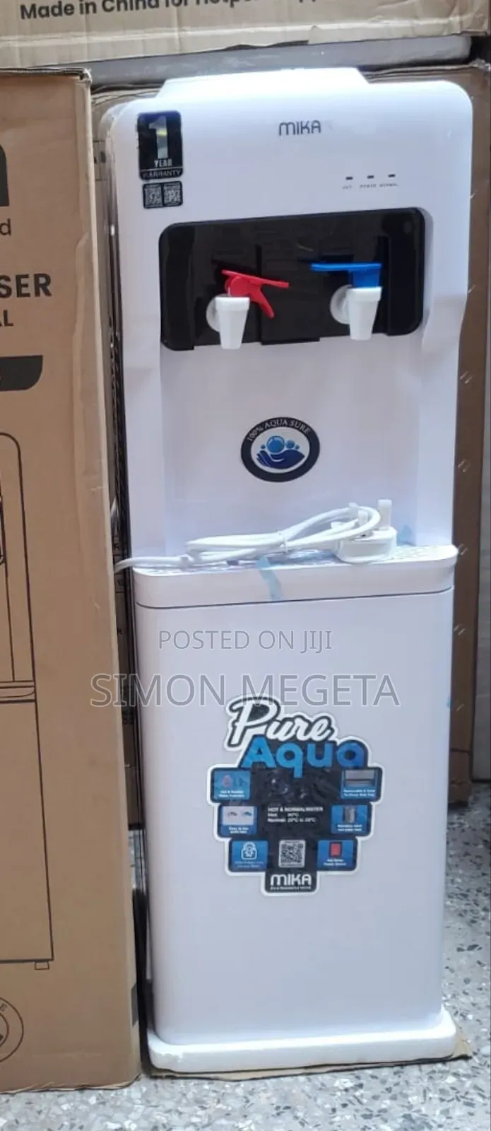 Stay Refreshed With a Stylish Mika Floor-Standing Water Dispenser.
