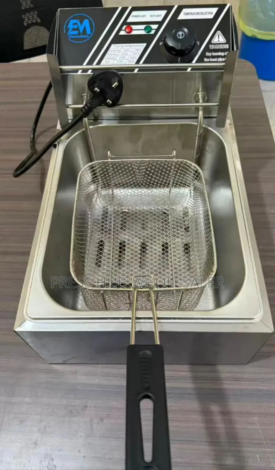 Electromate 6l Single Deep Fryer.* 