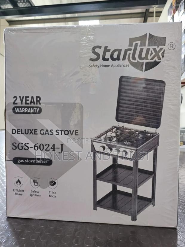 Starlux 4 Burner Cooker With Shelves