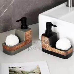 Single Cube Ceramic Lotion/Soap Dispenser + Wash Pad Sponge – Pm