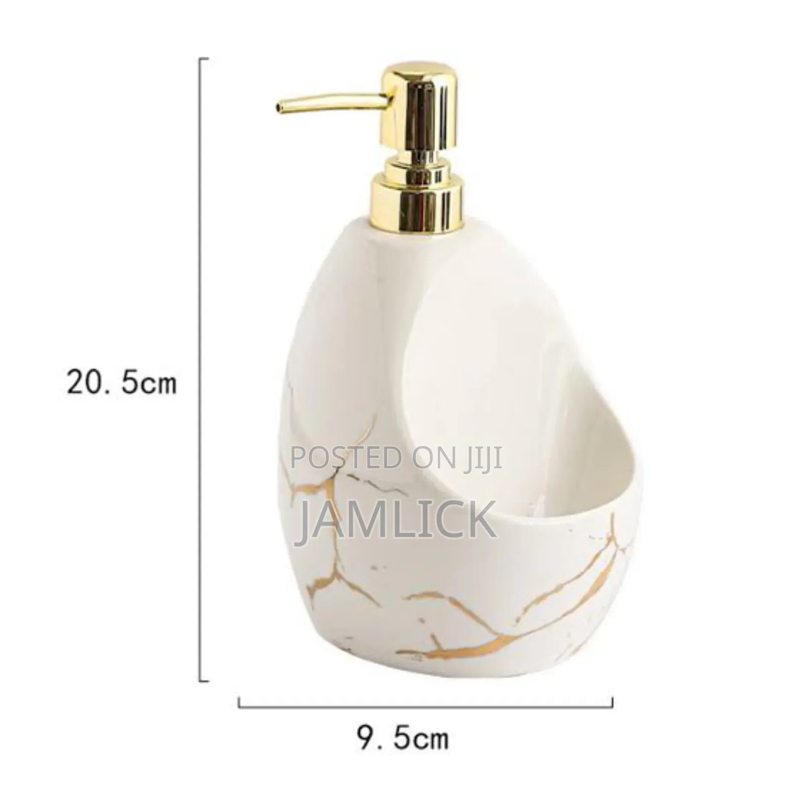 Single Cube Ceramic Lotion/Soap Dispenser + Wash Pad Sponge – Pm