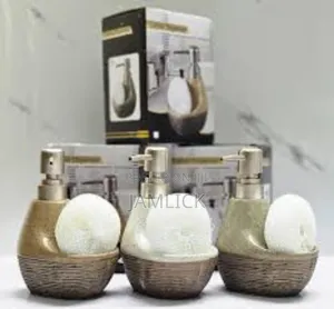 Single Cube Ceramic Lotion/Soap Dispenser + Wash Pad Sponge – Pm