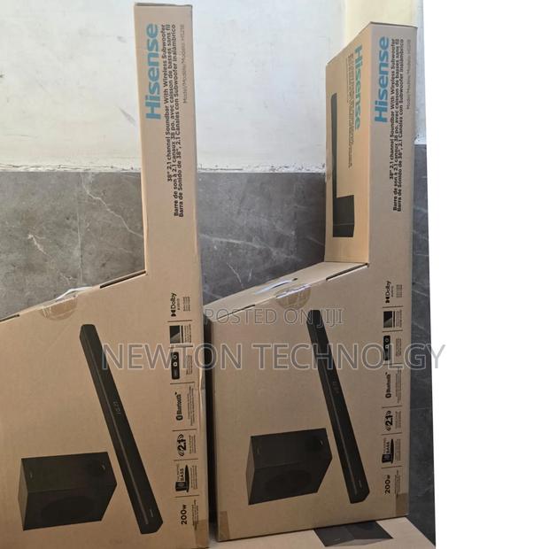 Hisense Soundbar 
200 Watts Hisense Soundbar 2.1ch Channel Hs218