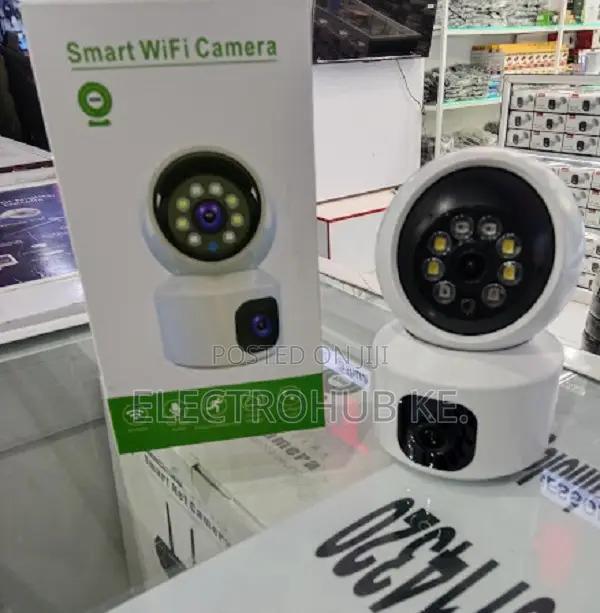 Dual Lens PTZ Baby Monitor Home Security CCTV Camera Wifi