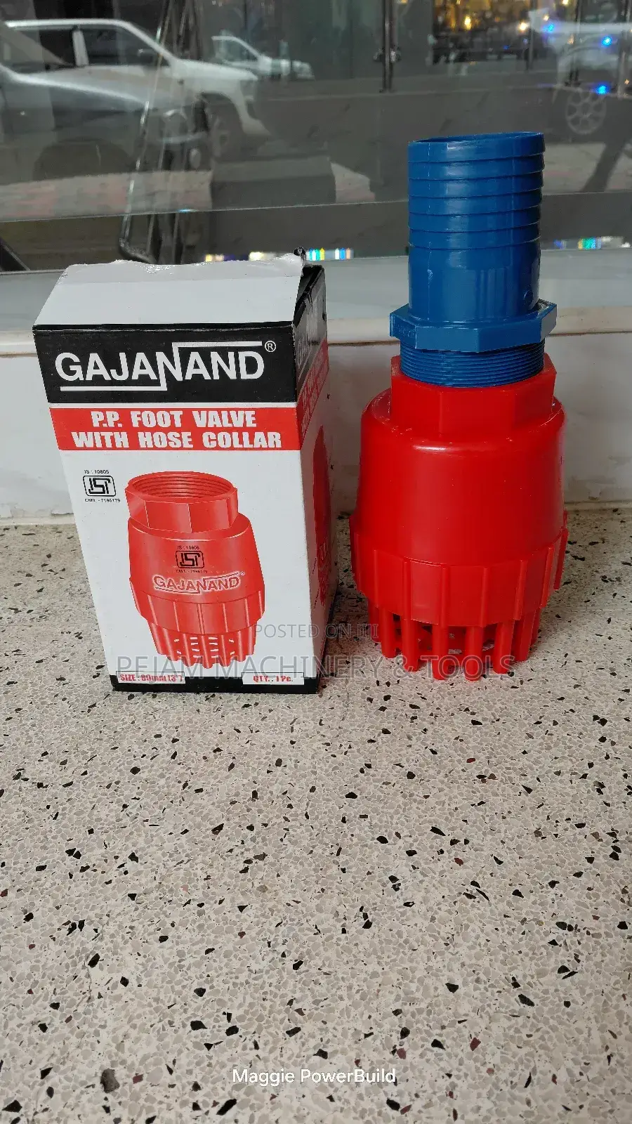 3" Plastic Footvalve With Strainer and Blue Collar