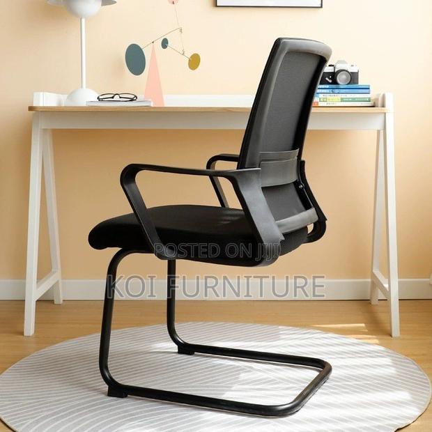 Office Chairs; Black Fabric Office Study Chair - thumbnail 5
