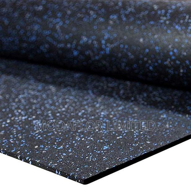 Premium Spackled Rubber Gym Roll 5mm – Anti-Slip Flooring