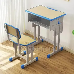 Home Desks; Creativity Adjustable Desk Chair Set For Children Growing