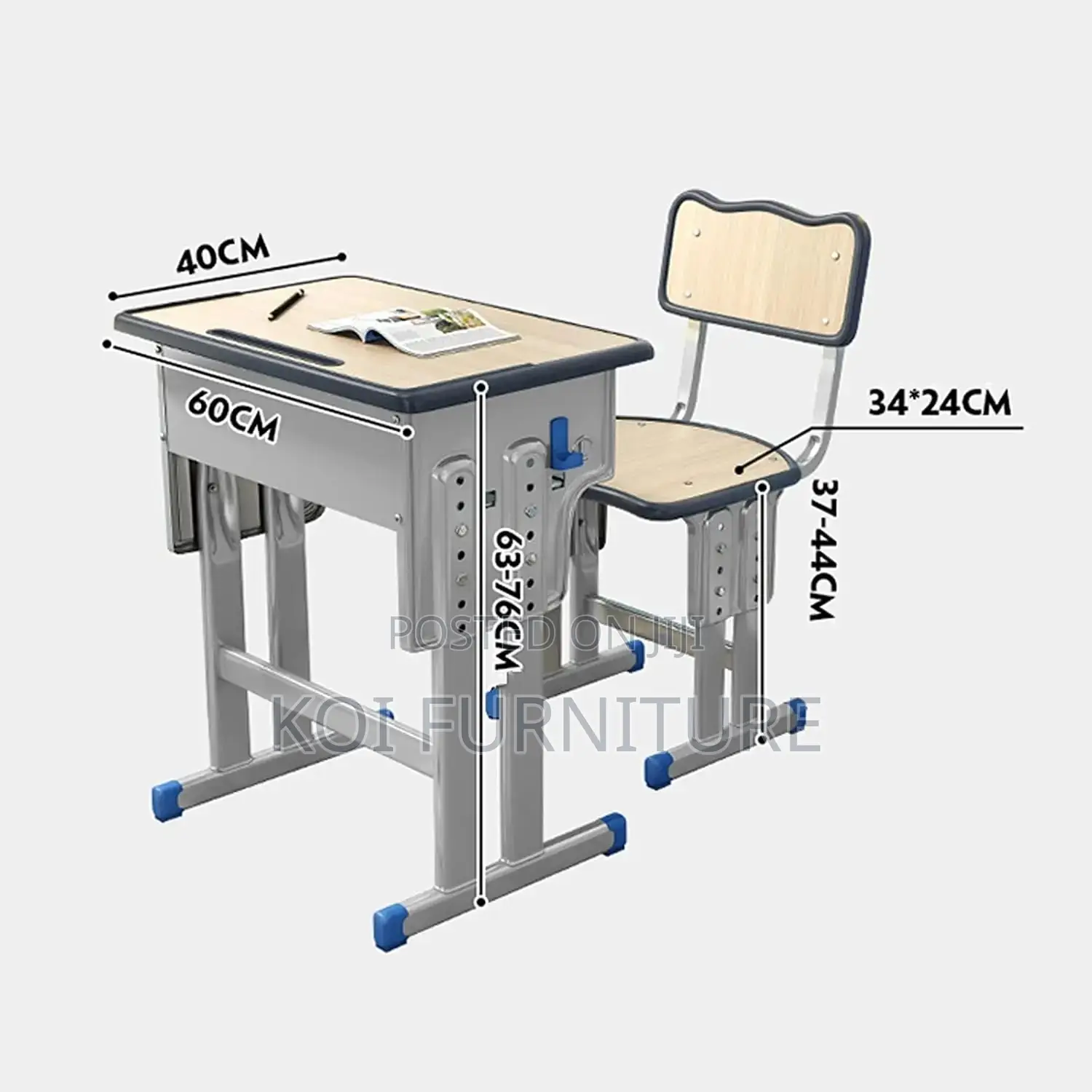 Home Desks; Creativity Adjustable Desk Chair Set For Children Growing