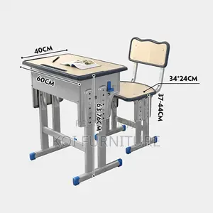 Home Desks; Creativity Adjustable Desk Chair Set For Children Growing