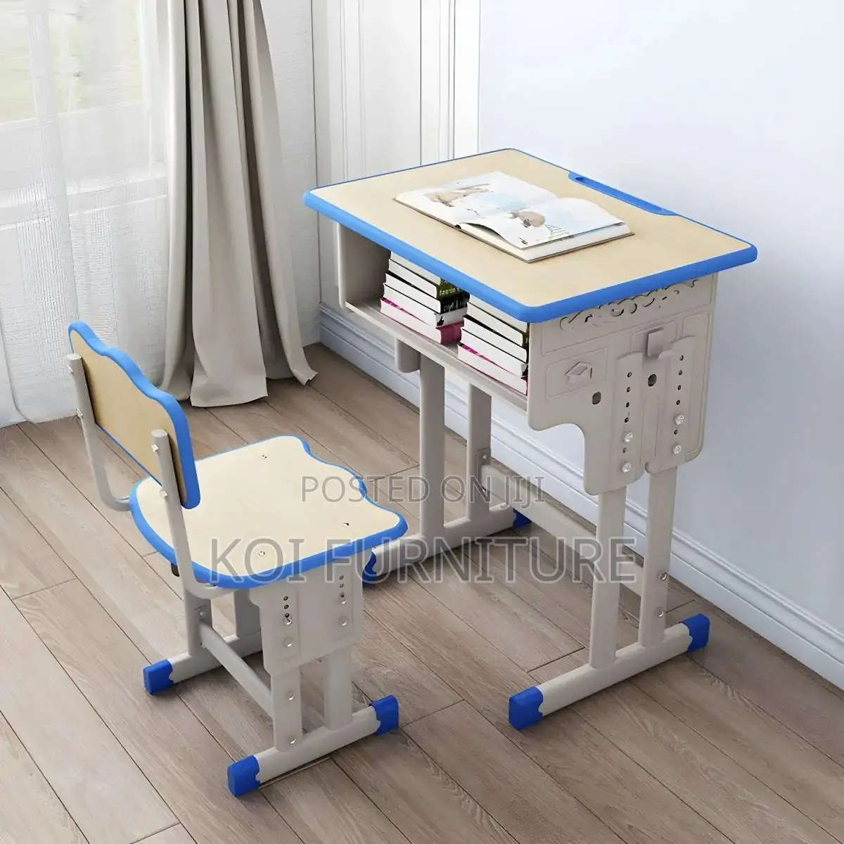 Home Desks; Creativity Adjustable Desk Chair Set For Children Growing