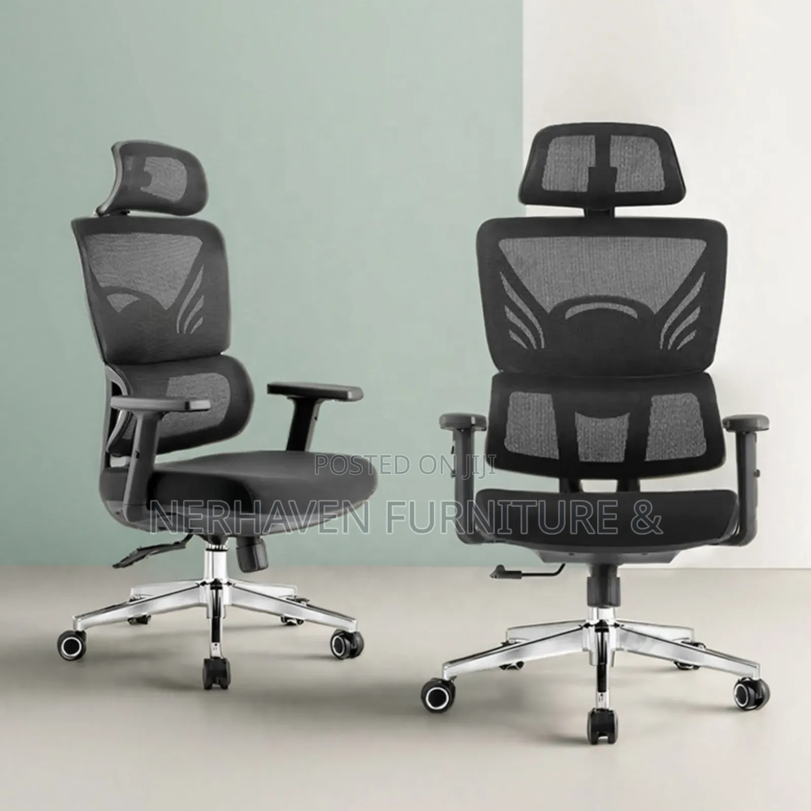 High-Back Orthopedic Office Seat – Ergonomic Support Chair