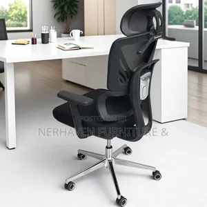 High-Back Orthopedic Office Seat – Ergonomic Support Chair