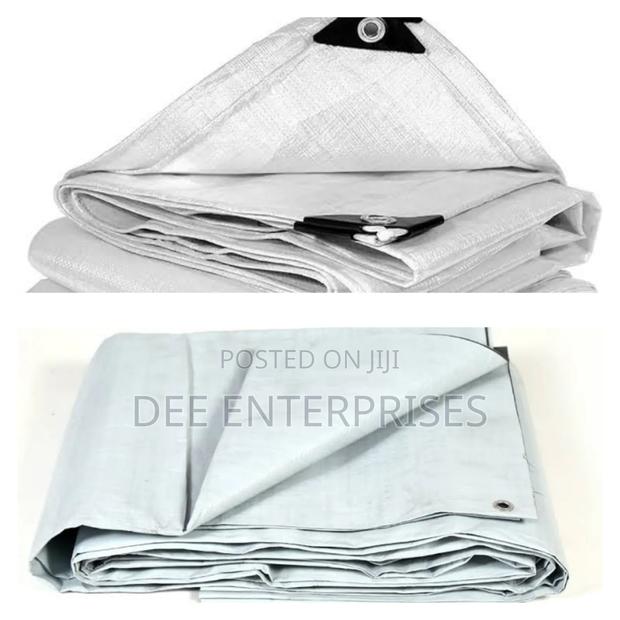 4x6m Cream White(Heavy Material ) Tarpaulin Canvas
