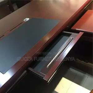 1.6 Meters Mahogany L-Shaped Office Boss Table