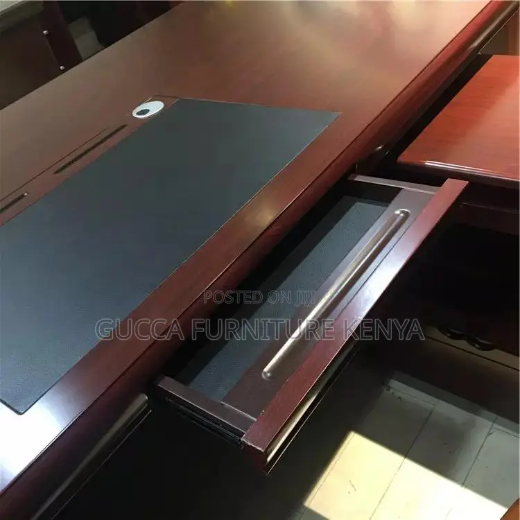 1.6 Meters Mahogany L-Shaped Office Boss Table