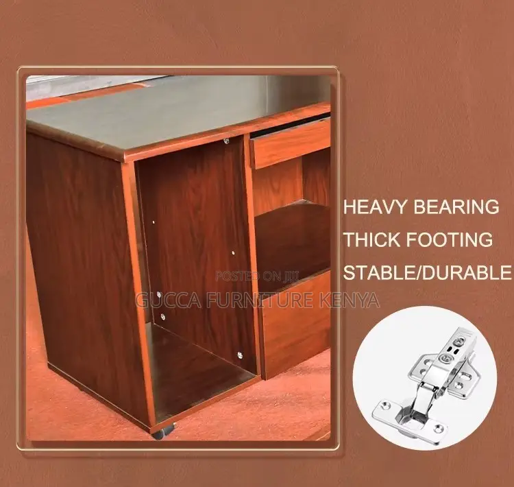 1.6 Meters Mahogany L-Shaped Office Boss Table