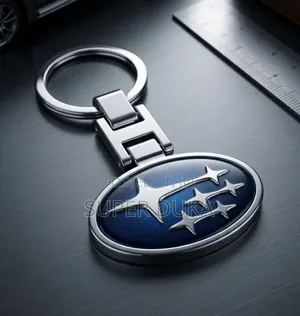 Genuine Subaru Logo Oval Keychain, Key Holders.