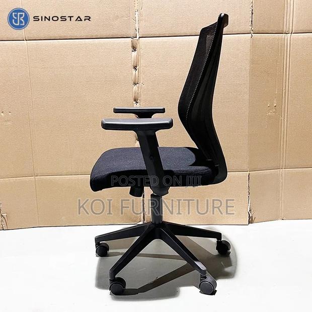 Office Chairs; Mesh Clerical Office Fabric Chairs - thumbnail 2