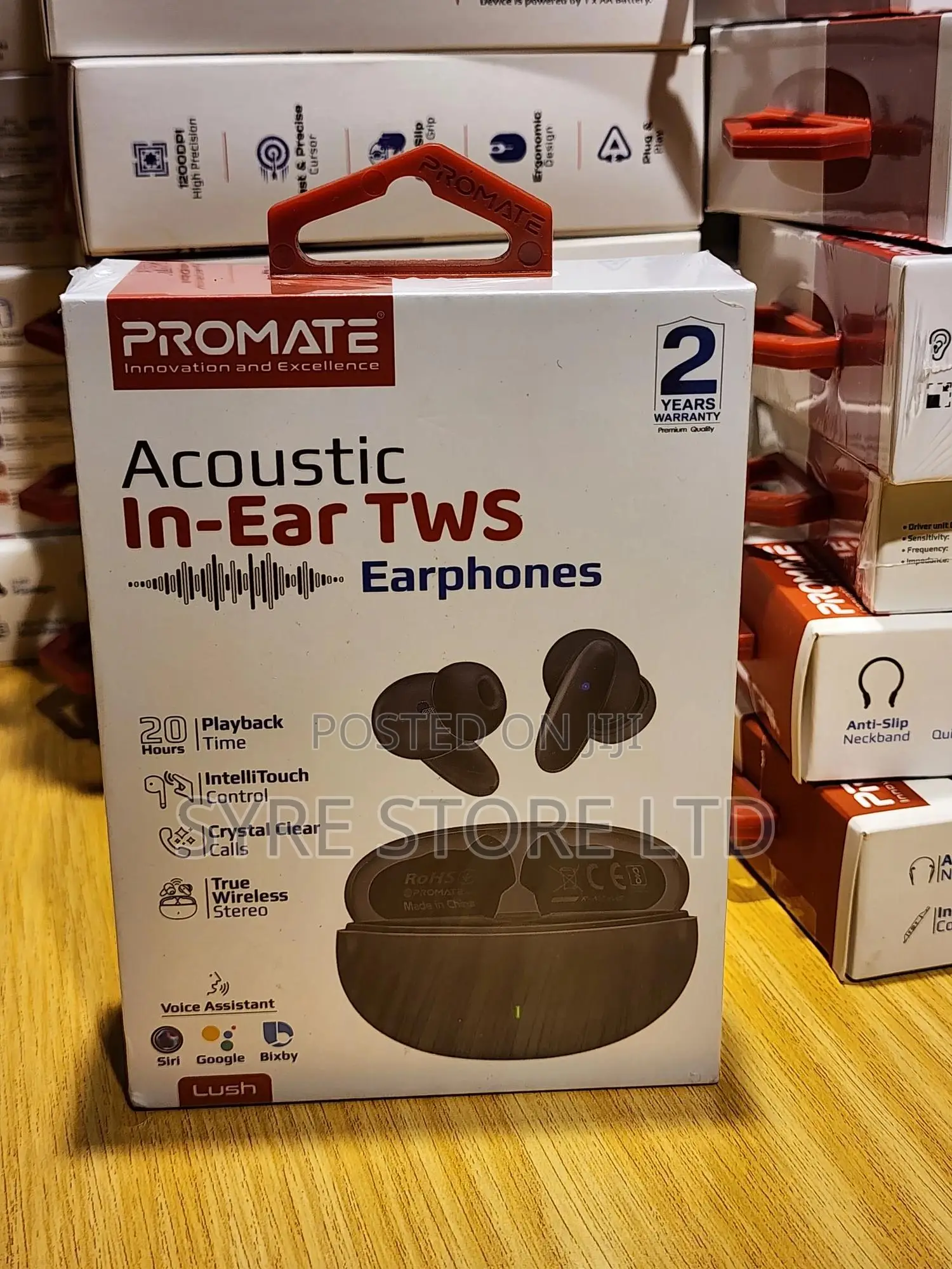 Compact Bluetooth V5.1 TWS Ipx5 Earphones-Promate Lush