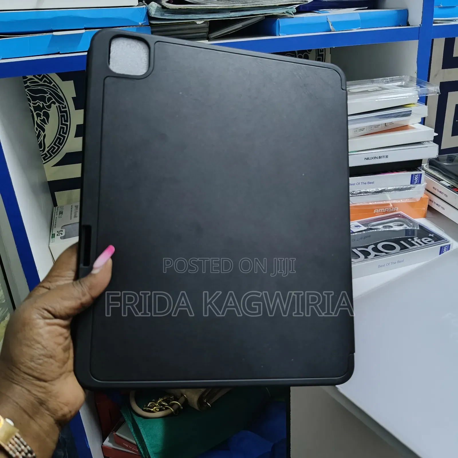 iPad Pro 13" Leather Flip Case With Pen Slot