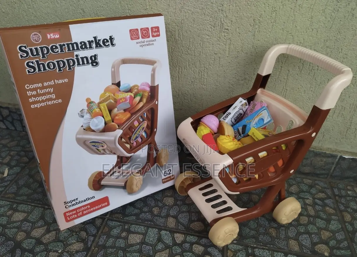 52 PCS Shopping Play Cart