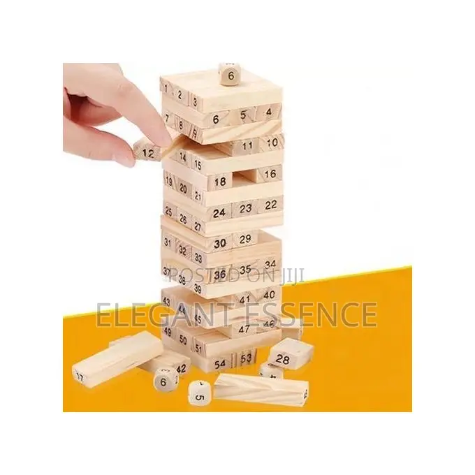 54 PCS Jenga Blocks