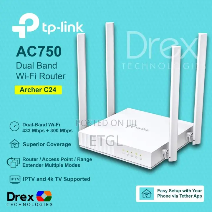 Tp-Link Ac750 Wireless Dual Band Router – Archer C24