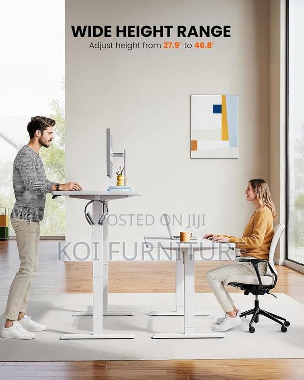 Office Desk; Top Wide Height Range Adjustable Office Desk - thumbnail 5