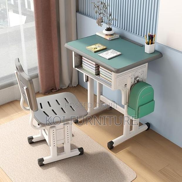 Home Desks; Adjustable Contemporary Desk Chair Set for Studies - thumbnail 5