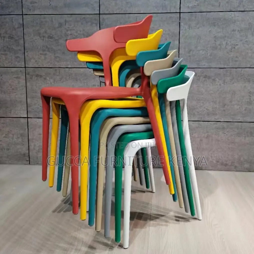 Multi-Purpose Stackable Armless Plastic Dining Chair
