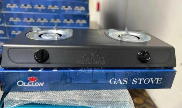 Olelon 2-Burner Black Metallic Tabletop Gas Stove –Dv