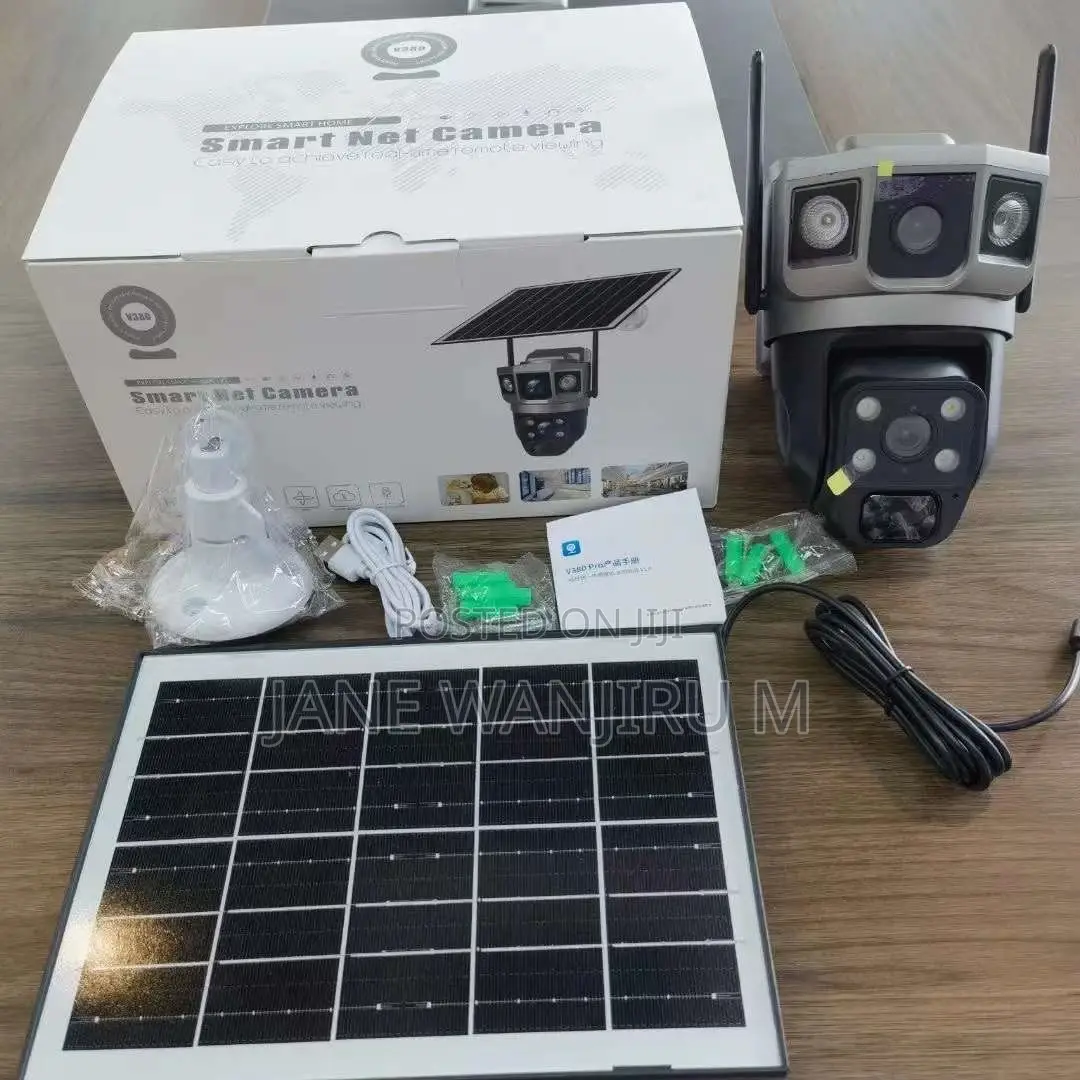 Affordable Ultimate Security Solution V380 Pro 4g Solar PTZ Dual Lens
