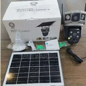 New Wifi Dual Lens PTZ V380 Solar Camera Double Lense